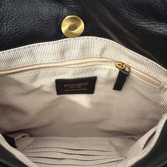 Margot New York Leather Crossbody "Allie" BLACK - Picture 10 of 15